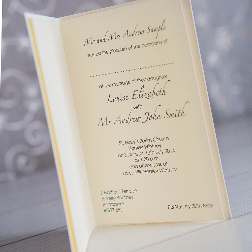 Wording for informal wedding invitations uk